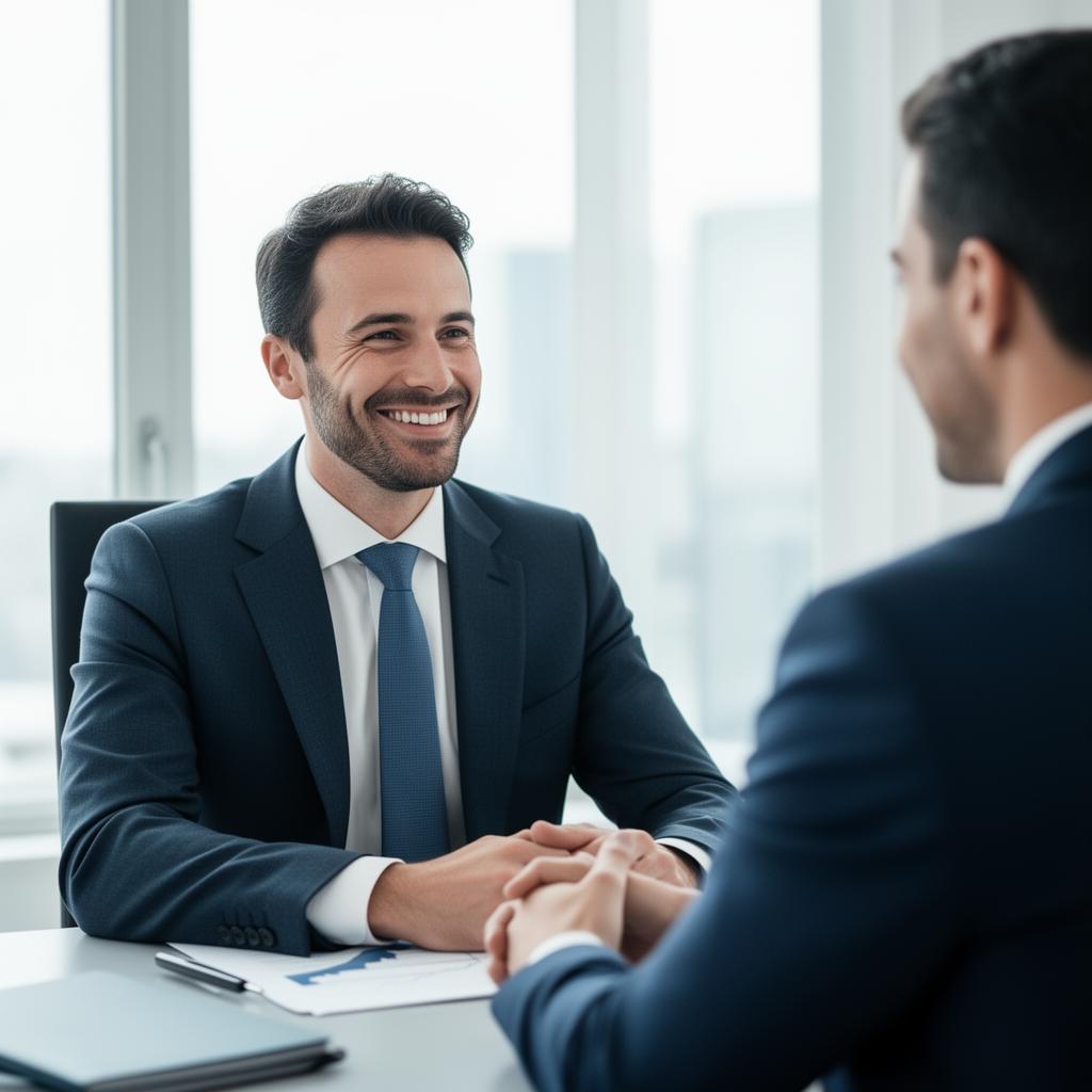 Consulente Gruppo Cerruti durante un colloquio con un cliente